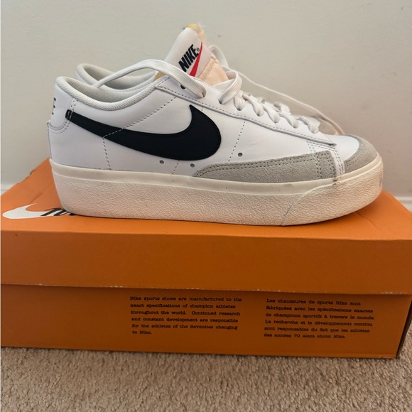 Nike Shoes - Nike White and Black Women's Sneakers